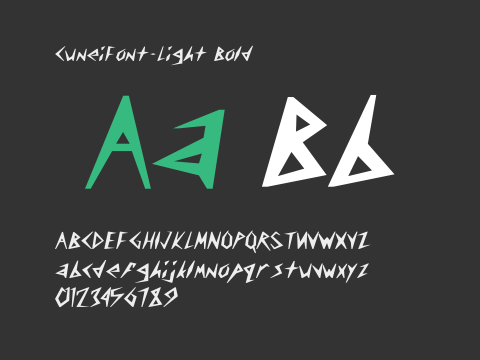 CuneiFont-Light Bold