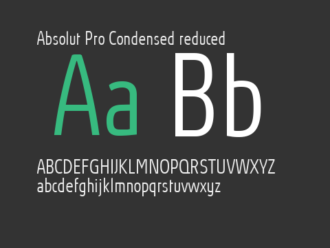 Absolut Pro Condensed reduced