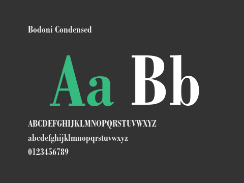 Bodoni Condensed