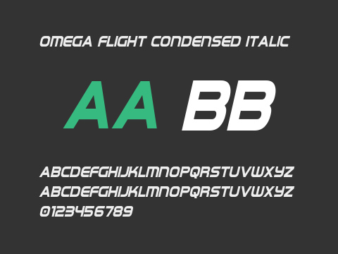 Omega Flight Condensed Italic