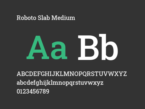 Roboto Slab Medium