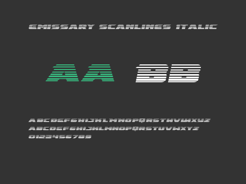 Emissary Scanlines Italic