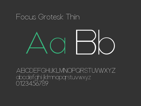 Focus Grotesk Thin