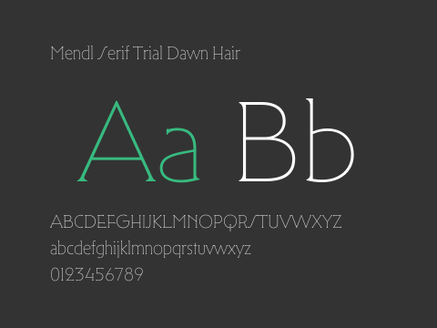 Mendl Serif Trial Dawn Hair