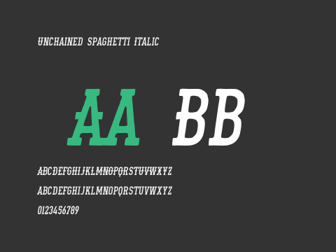 Unchained Spaghetti Italic