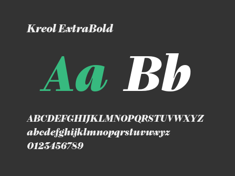 Kreol ExtraBold