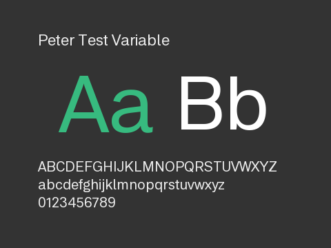 Peter Test Variable