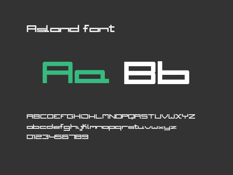 Asland font