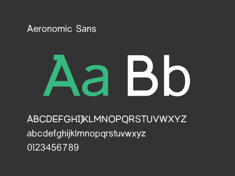 Aeronomic Sans