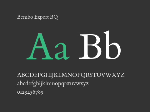 Bembo Expert BQ