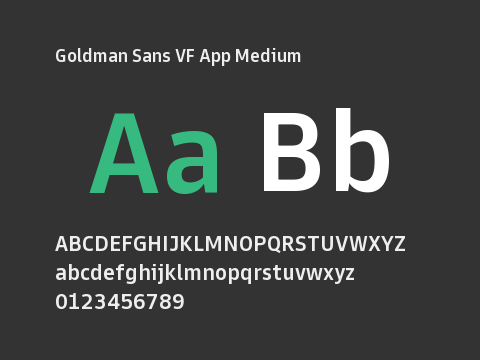 Goldman Sans VF App Medium