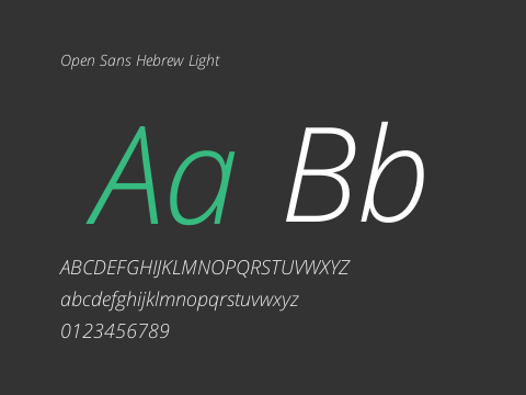 Open Sans Hebrew Light