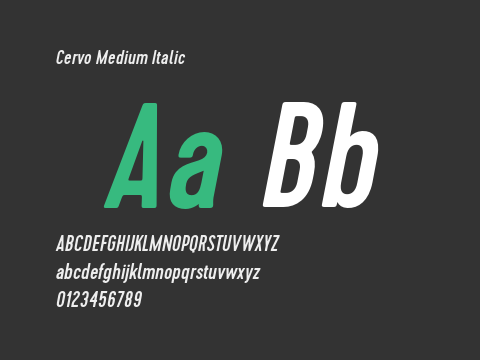 Cervo Medium Italic