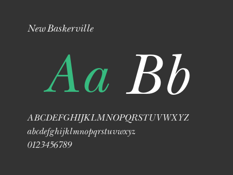 New Baskerville