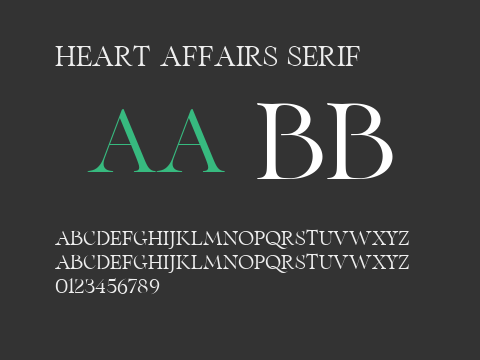 Heart Affairs Serif