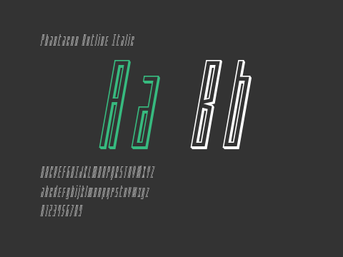 Phantacon Outline Italic