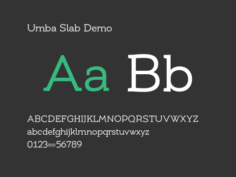 Umba Slab Demo