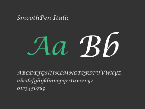 SmoothPen-Italic