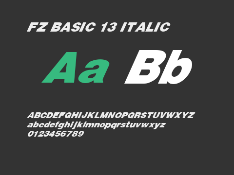 FZ BASIC 13 ITALIC