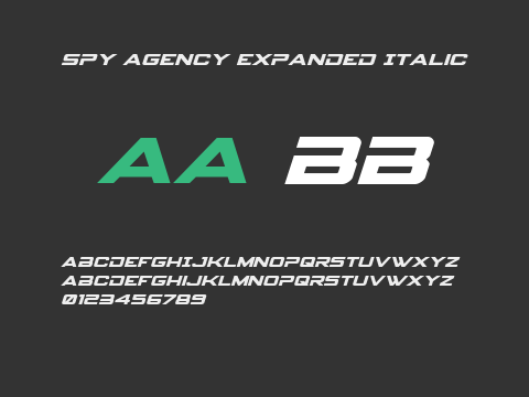 Spy Agency Expanded Italic