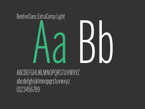 BentonSans ExtraComp Light