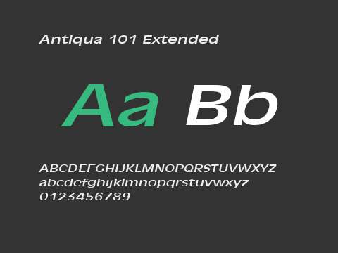 Antiqua 101 Extended