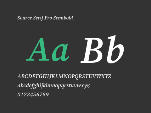 Source Serif Pro Semibold