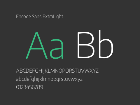 Encode Sans ExtraLight