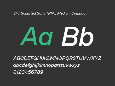 SFT Schrifted Sans TRIAL Medium Compact