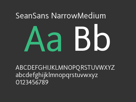 SeanSans NarrowMedium