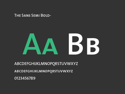 The Sans Semi Bold-