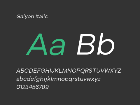 Galyon Italic