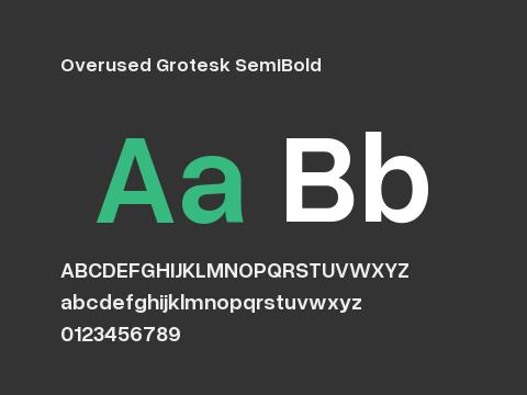 Overused Grotesk SemiBold