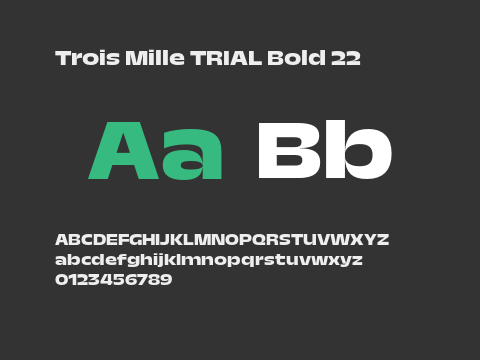 Trois Mille TRIAL Bold 22