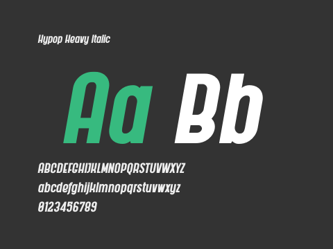 Hypop Heavy Italic