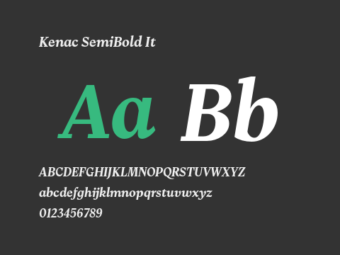 Kenac SemiBold It