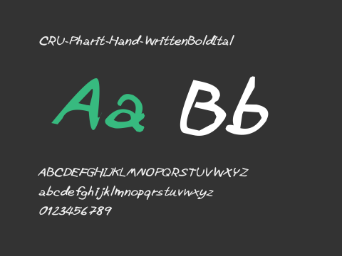 CRU-Pharit-Hand-WrittenBoldItal