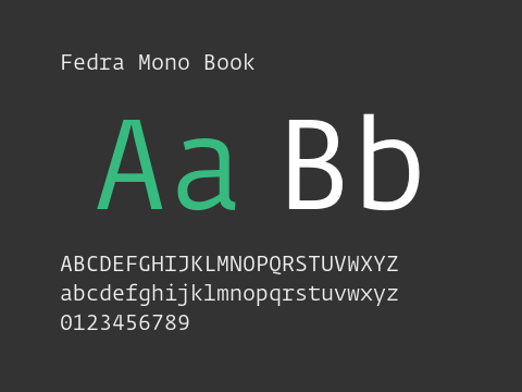 Fedra Mono Book