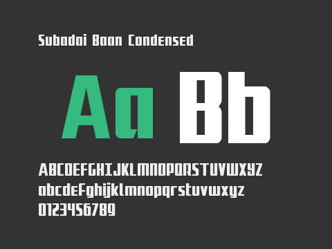 Subadai Baan Condensed