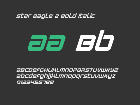 Star Eagle 2 Bold Italic