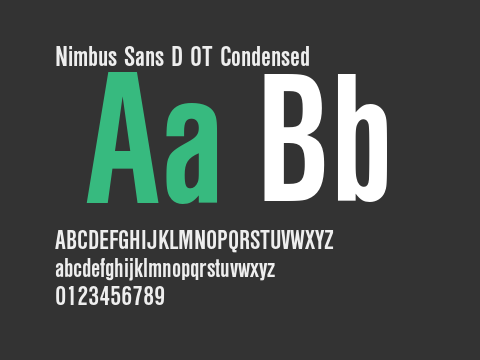 Nimbus Sans D OT Condensed