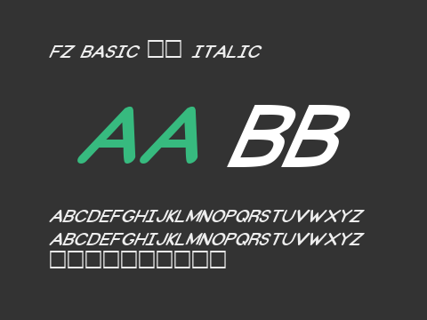 FZ BASIC 31 ITALIC