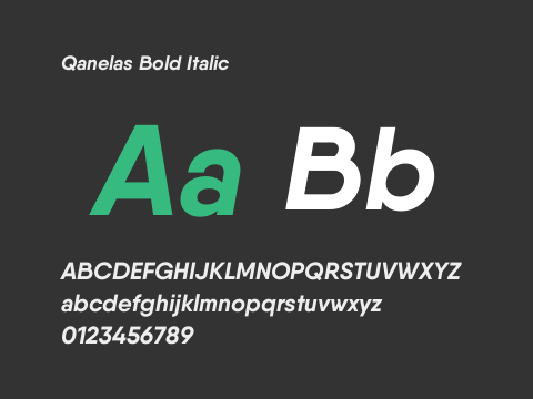 Qanelas Bold Italic