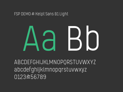 FSP DEMO - Kelpt Sans B1 Light