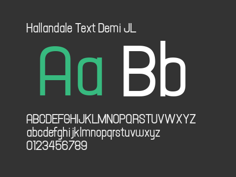 Hallandale Text Demi JL