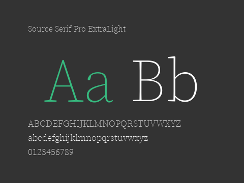 Source Serif Pro ExtraLight