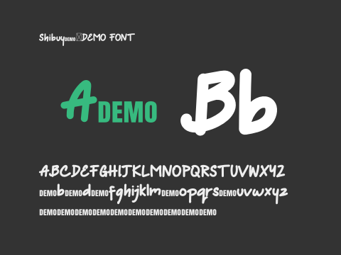 Shibuya-DEMO FONT