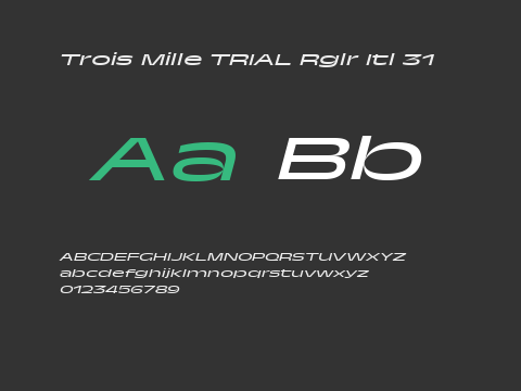 Trois Mille TRIAL Rglr Itl 31