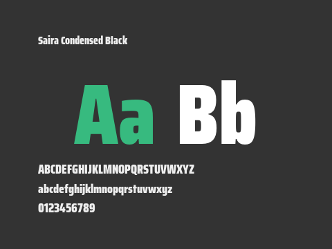 Saira Condensed Black