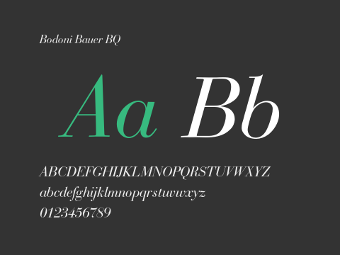 Bodoni Bauer BQ